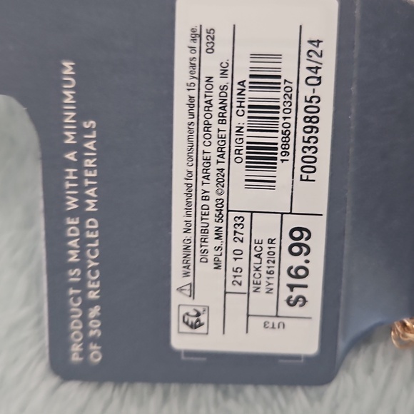 Universal Thread Gold Charm Necklace - Picture 4 of 4